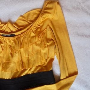 Yellow and Grey Spring/Summer Dress.